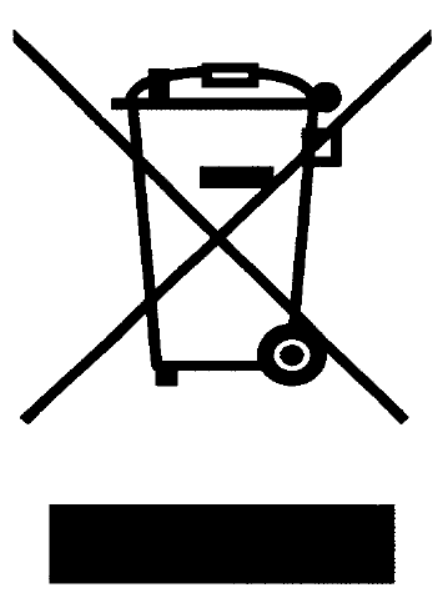 Symbol přeškrtnuté popelnice na kolečkách